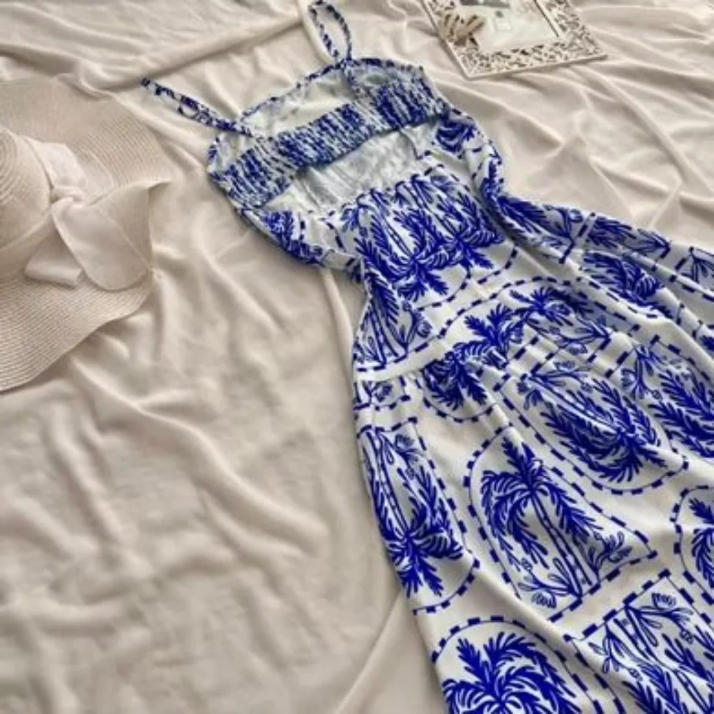 پیراهن یقه دکلته زنانه مدل نخل