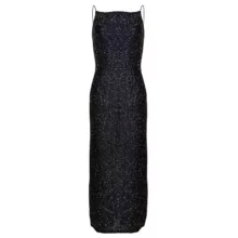 پیراهن یقه باز زنانه بوتگا ونتا مدل تایت شاین  رنگ آبی تیره