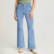 شلوار جین زنانه مدل دمپا سوپرکش کد 11