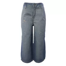 شلوار جین بگ زنانه مدل واید کد 4030
