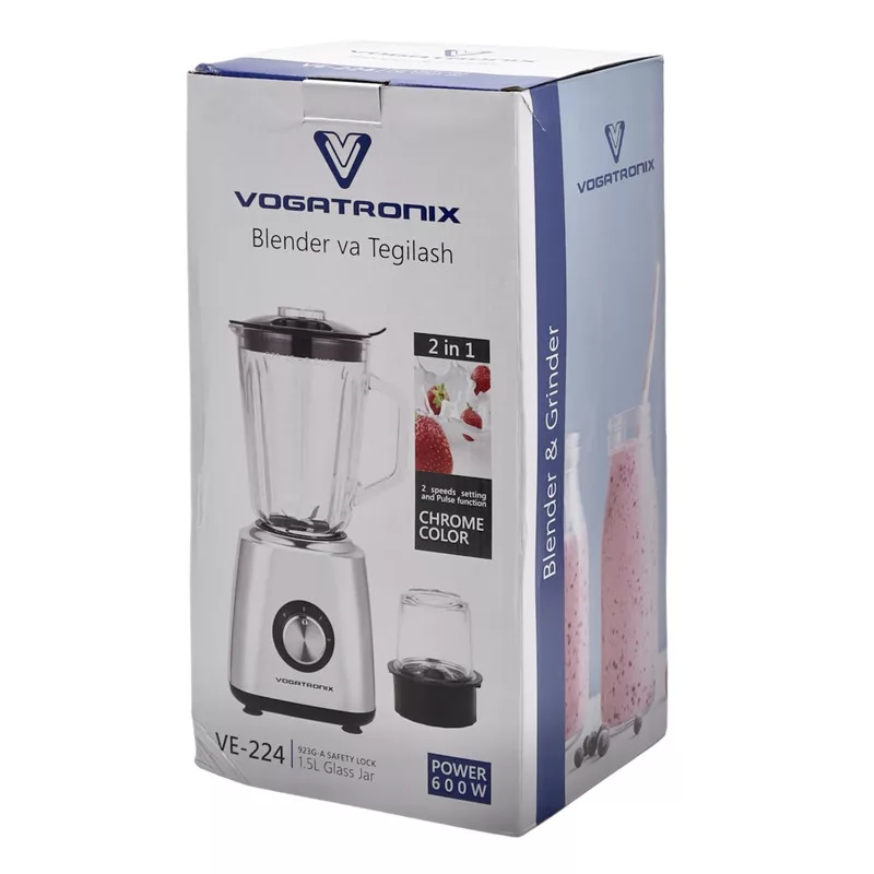 مخلوط کن و آسیاب کن 1.5 لیتری وگاترونیکس مدل VE-224