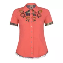 شومیز آستین کوتاه زنانه سیگنت مدل 814