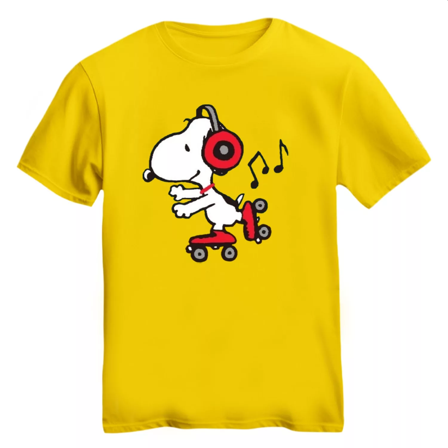 تی شرت آستین کوتاه زنانه مدل اسنوپی کد ۵۱ رنگ زرد