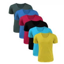 زیرپوش آستین دار مردانه نیکو مدل دورو ضخیم کد 585 بسته 6 عددی