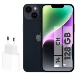 گوشی موبایل اپل مدل iPhone 14 CH دو سیم کارت ظرفیت 128 گیگابایت و رم 6 گیگابایت – به همراه شارژر 20 وات اپل