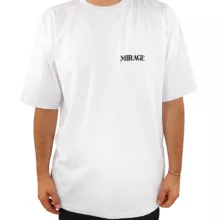 تیشرت لانگ آستین کوتاه مردانه میراژ مدل گلدوزی شده رنگ سفید