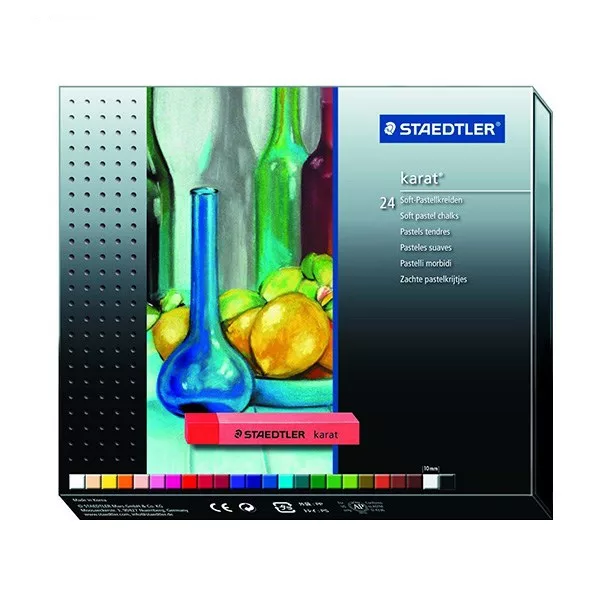 پاستل گچی 24 رنگ استدلر کارات 2430
