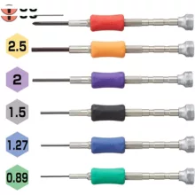 پیچ گوشتی ساعتی وسل مدل TD-58 بسته 6 عددی