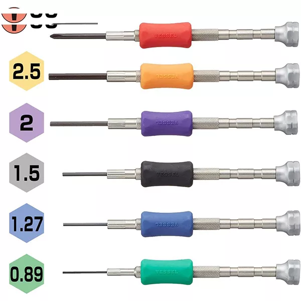 پیچ گوشتی ساعتی وسل مدل TD-58 بسته 6 عددی