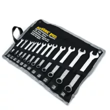 آچار یکسر تخت و یکسر رینگی کایسون مدل CRV-STEEL مجموعه 12 عددی