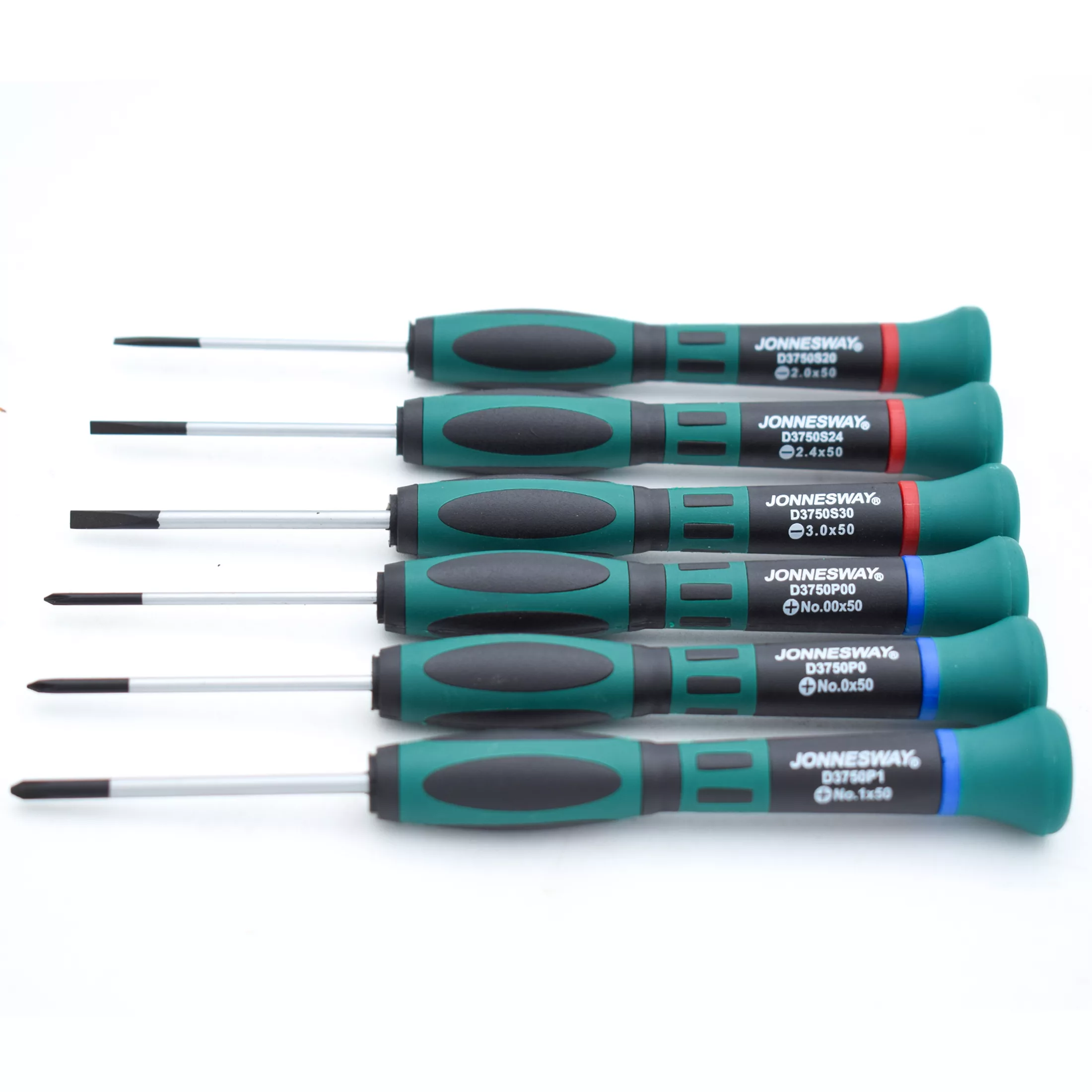 پیچ گوشتی ساعتی جانزوی مدل D3750P06S بسته 6 عددی