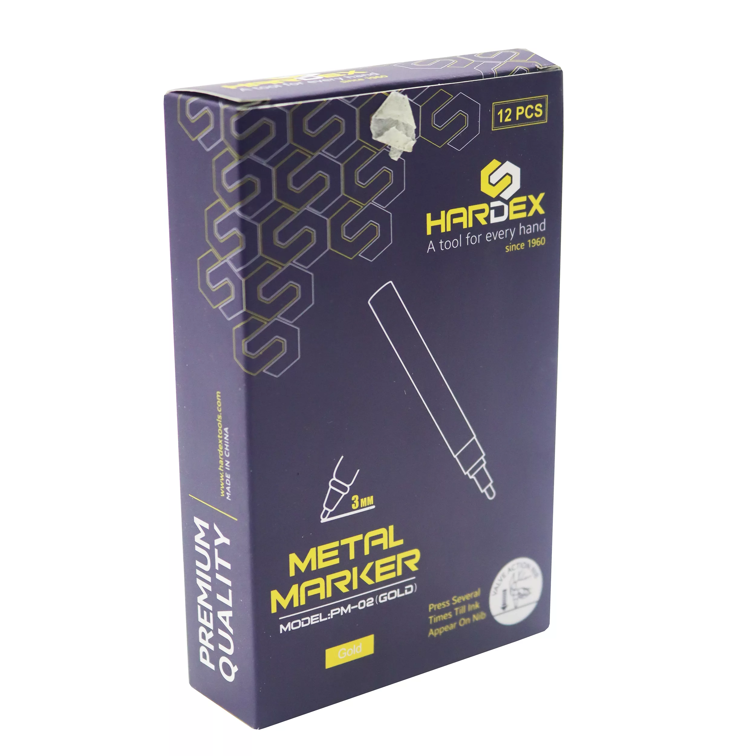 ماژیک هاردکس مدل 3mm مجموعه 12 عددی