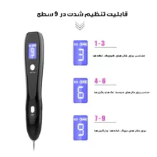 قلم پاک سازی پوست مدل دیجیتالی کد 9 سطح