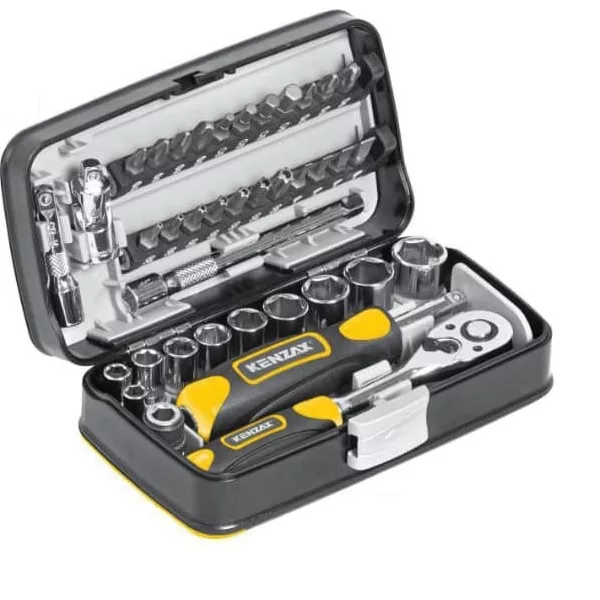 سری بکس و پیچ گوشتی کنزاکس مدل 9438 مجموعه 38 عددی