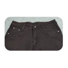 شلوار جین راسته زنانه سفیر مدل SA 19802695 رنگ قهوهای تیره