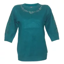 پلیور زنانه گپ مدل گیپوری نگین دار ۵۶۵