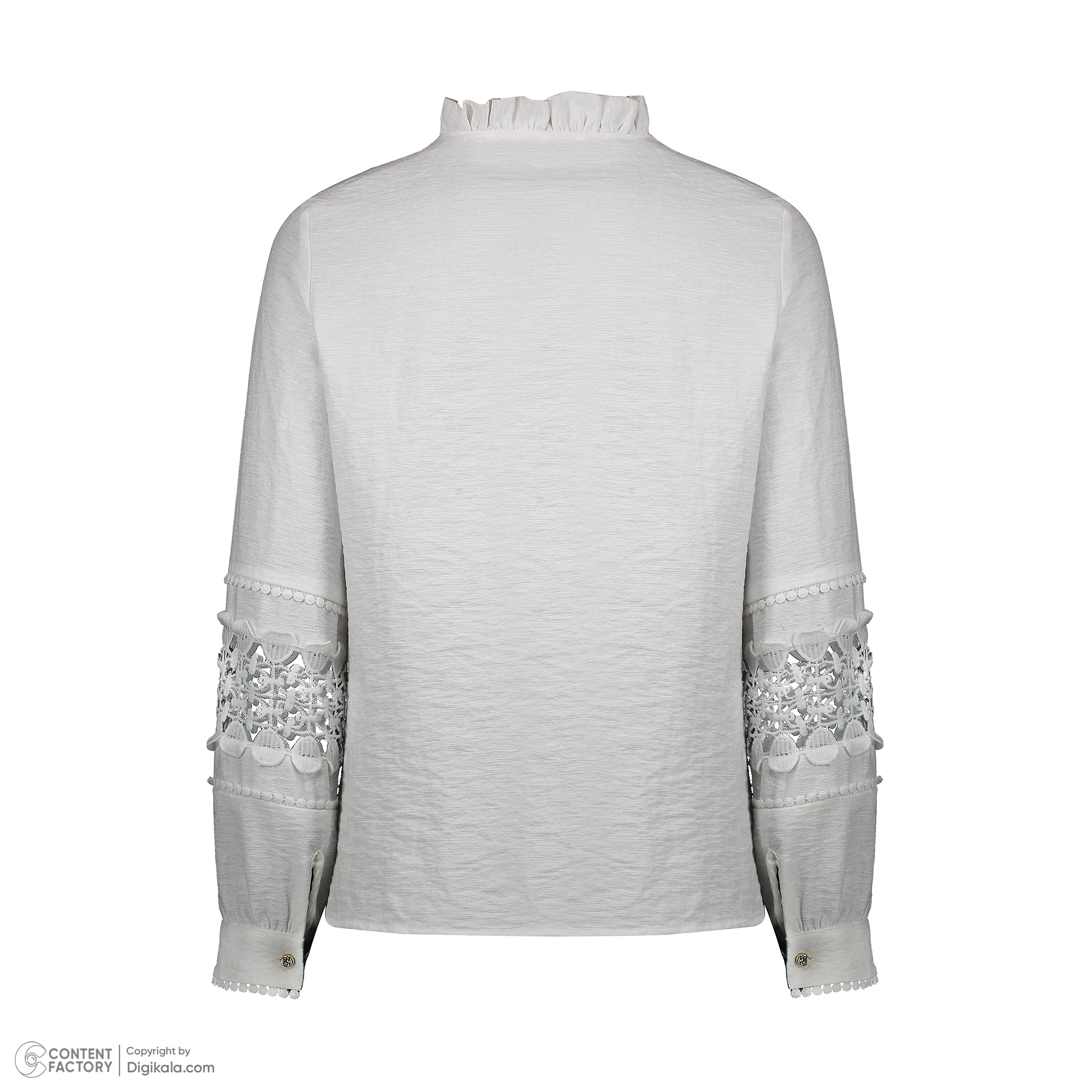 بلوز آستین بلند زنانه برنس مدل 2432 رنگ سفید