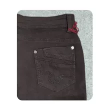 شلوار جین راسته زنانه سفیر مدل SA 19802695 رنگ قهوهای تیره