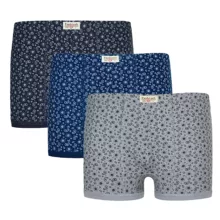 شورت مردانه پنبینه مدل نخ پنبه خالص طرح ترمه مجموعه 3 عددی