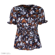 شومیز آستین کوتاه زنانه برنس مدل 01892840242415054432