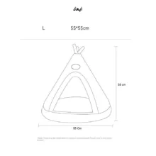 جای خواب سگ و گربه آلوا مدل Redskin-Gr