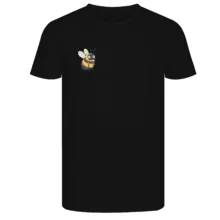 تی‌شرت آستین کوتاه زنانه طرح زنبور رنگ مشکی