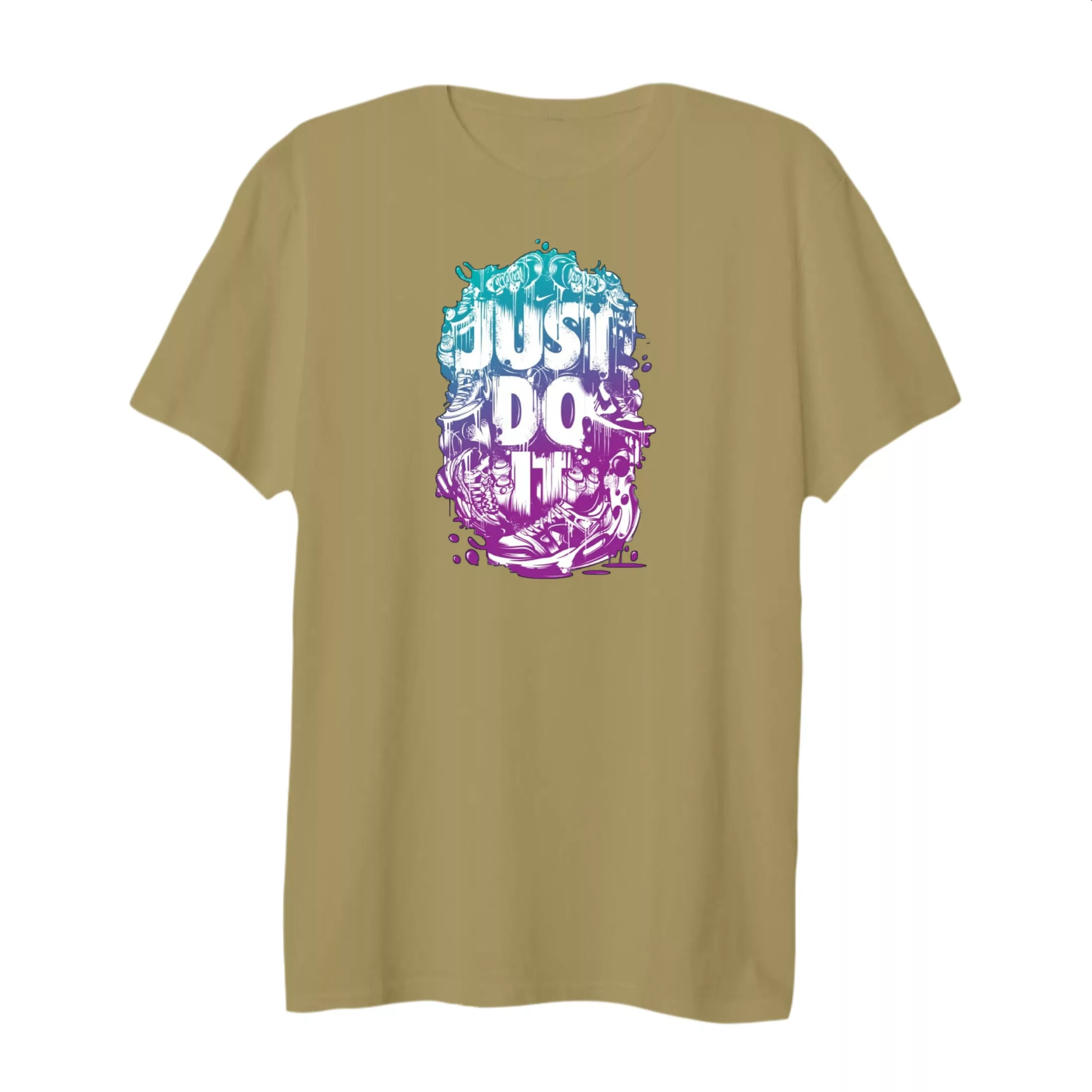 تی شرت لانگ  آستین کوتاه زنانه مدل لوگو کد 29 رنگ کرم