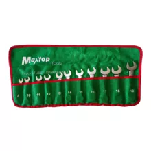 آچار یکسر تخت و یکسر رینگی مکس تاپ مدل MAX-011 مجموعه 11 عددی
