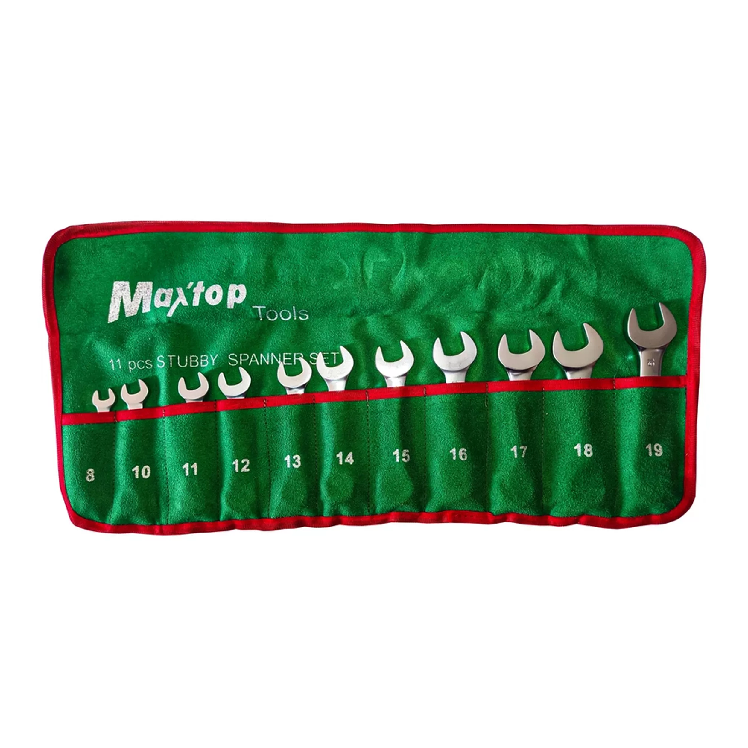 آچار یکسر تخت و یکسر رینگی مکس تاپ مدل MAX-011 مجموعه 11 عددی