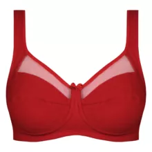 سوتین زنانه اما مدل بدون فنر کد 4928-4100 رنگ قرمز