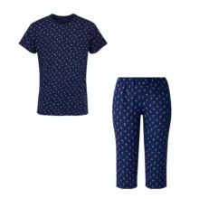 ست تی شرت آستین کوتاه و شلوارک راحتی زنانه مدل آماندیس AM066