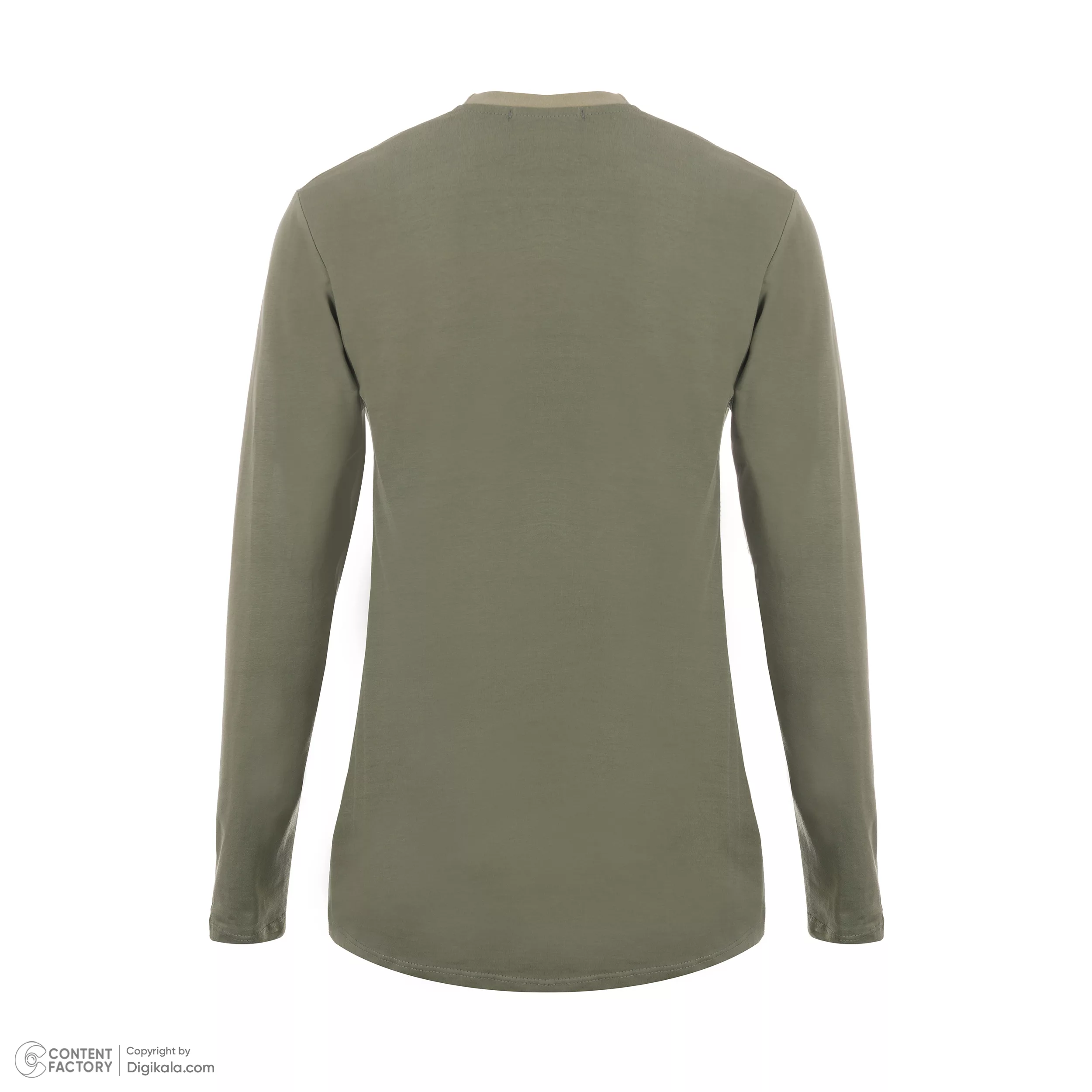 تی شرت آستین بلند مردانه باینت مدل 513-13 رنگ سبز روشن