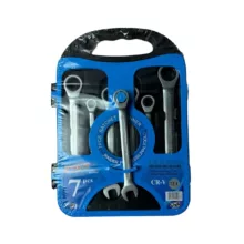 آچار یکسر تخت و یکسر رینگی  رایدر مدل جغجغه ای کد RD RW1007 مجموعه 7 عددی