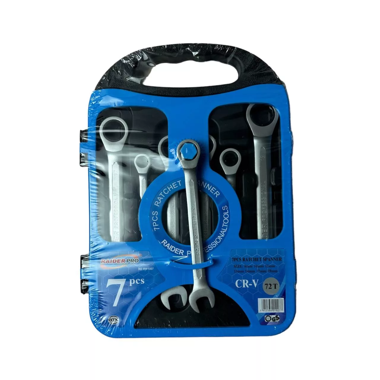 آچار یکسر تخت و یکسر رینگی  رایدر مدل جغجغه ای کد RD RW1007 مجموعه 7 عددی