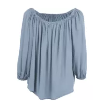 بلوز آستین بلند زنانه سرژه مدل 204640 رنگ آبی