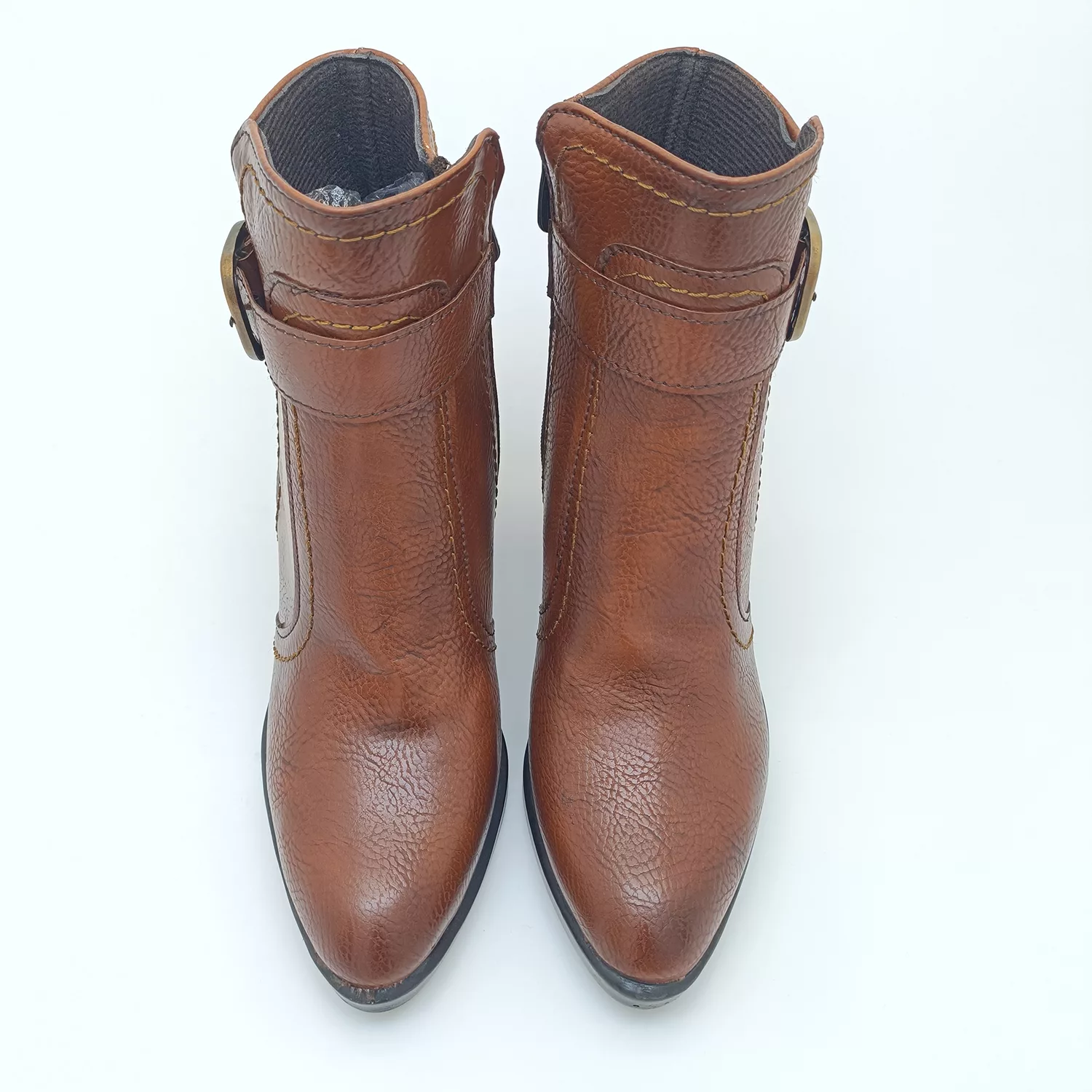 نیم بوت زنانه مدل W 14 رنگ عسلی