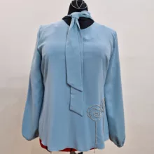 بلوز آستین بلند زنانه مدل کرواتی کد 135