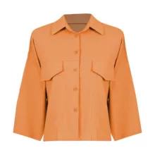 شومیز آستین بلند زنانه بنیس مدل 35327702 رنگ نارنجی