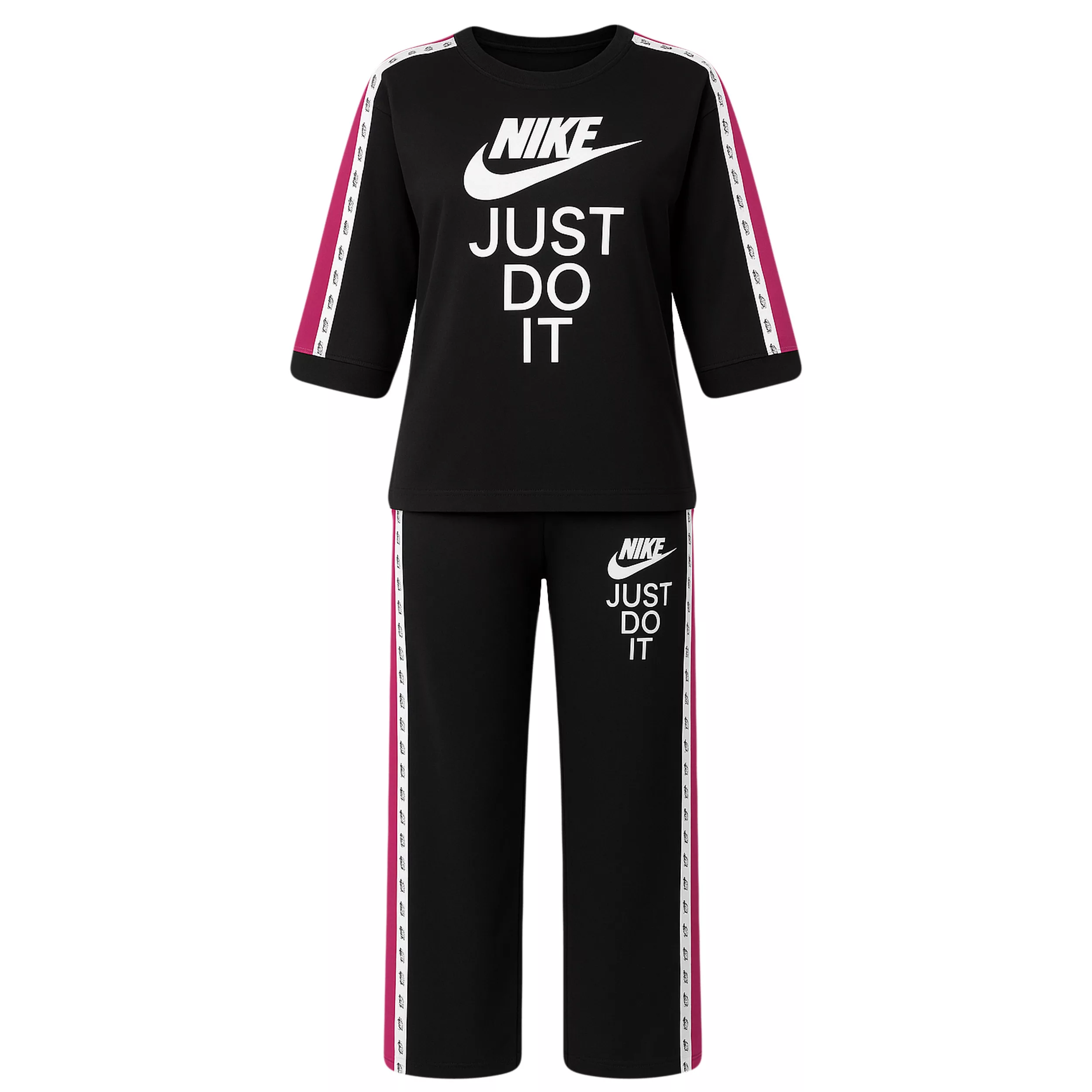 ست تی شرت آستین کوتاه و شلوار راحتی زنانه مدل السانا کد 06