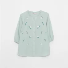 شومیز آستین بلند زنانه ال سی وایکیکی طرح بابونه