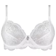 سوتین زنانه لین مدل فنردار کد 4680-513 رنگ سفید