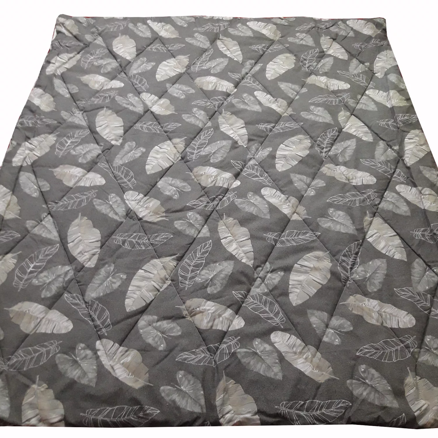 لحاف کرسی سندس مدل برگ کاغذی کد F401 سایز 300x300 سانتی متر