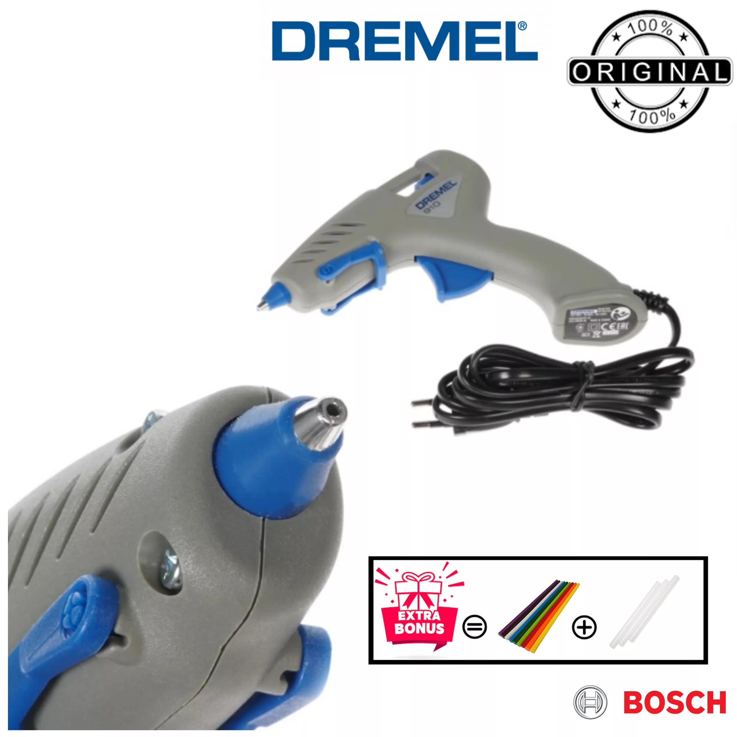گان چسب حرارتی درمل مدل فوق حرفه ای Dremel Glue Gun 910 - 165 °C