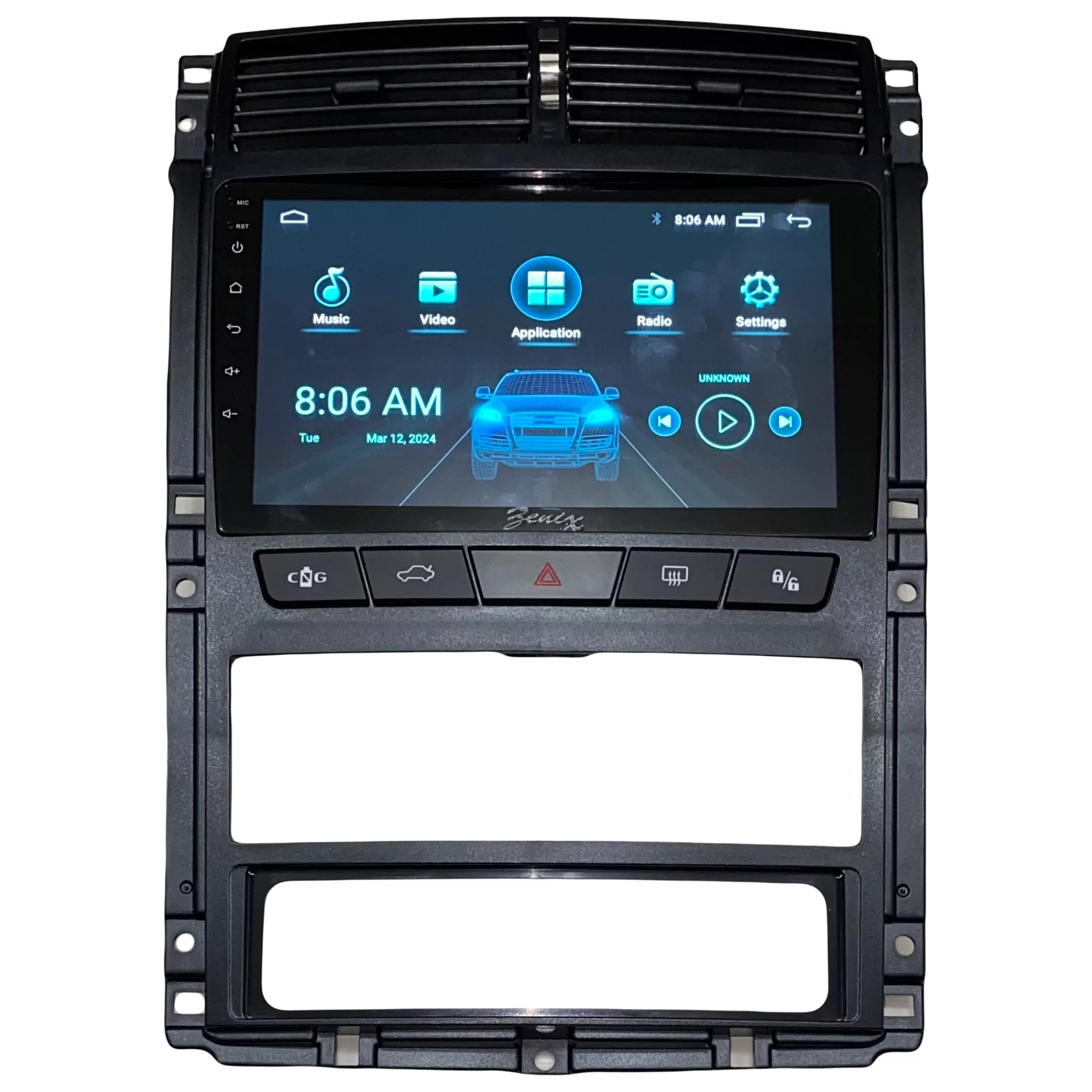 پخش کننده تصویری خودرو بنیکس کد 0168 مناسب برای پژو پارس