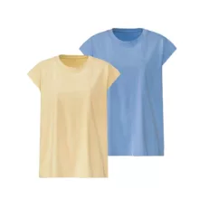 تی شرت آستین کوتاه زنانه اسمارا مدل 22 مجموعه 2 عددی