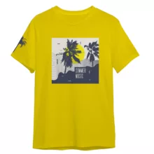 تی شرت آستین کوتاه مردانه مدل تابستان کد 0115 رنگ زرد