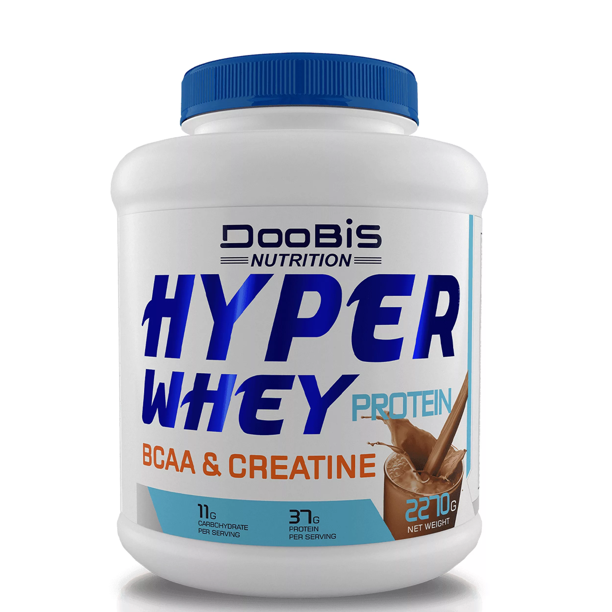 پودر هایپر وی پروتئین و کراتین دوبیس - 2270 گرم