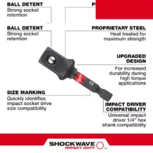 رابط سری پیچ گوشتی میلواکی مدل 9228 مجموعه 3 عددی