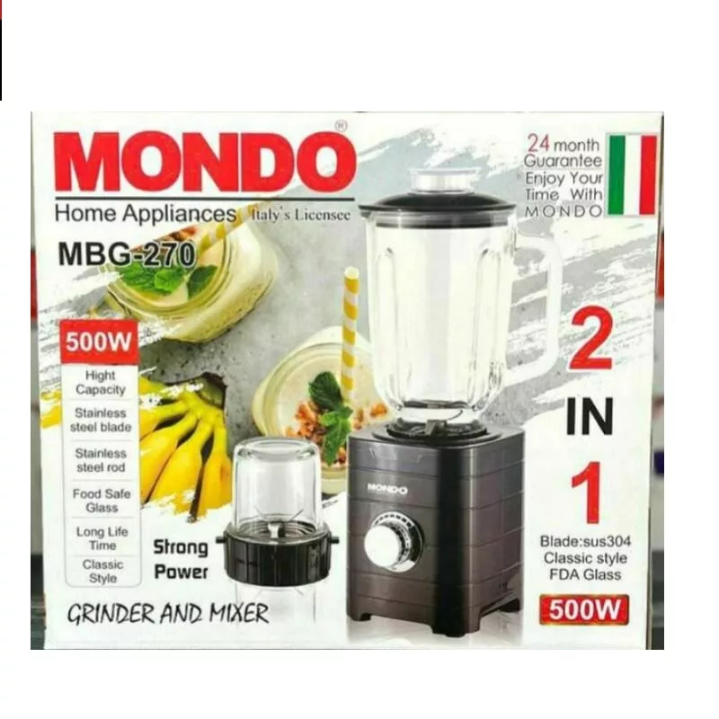 مخلوط کن و آسیاب کن موندو مدل MBG-270