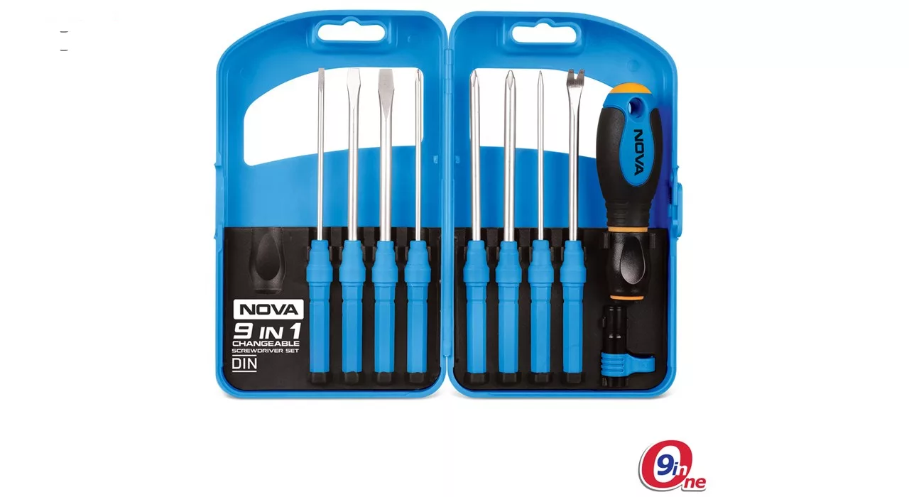 مجموعه 9 عددی پیچ گوشتی نووا مدل NTS 1341